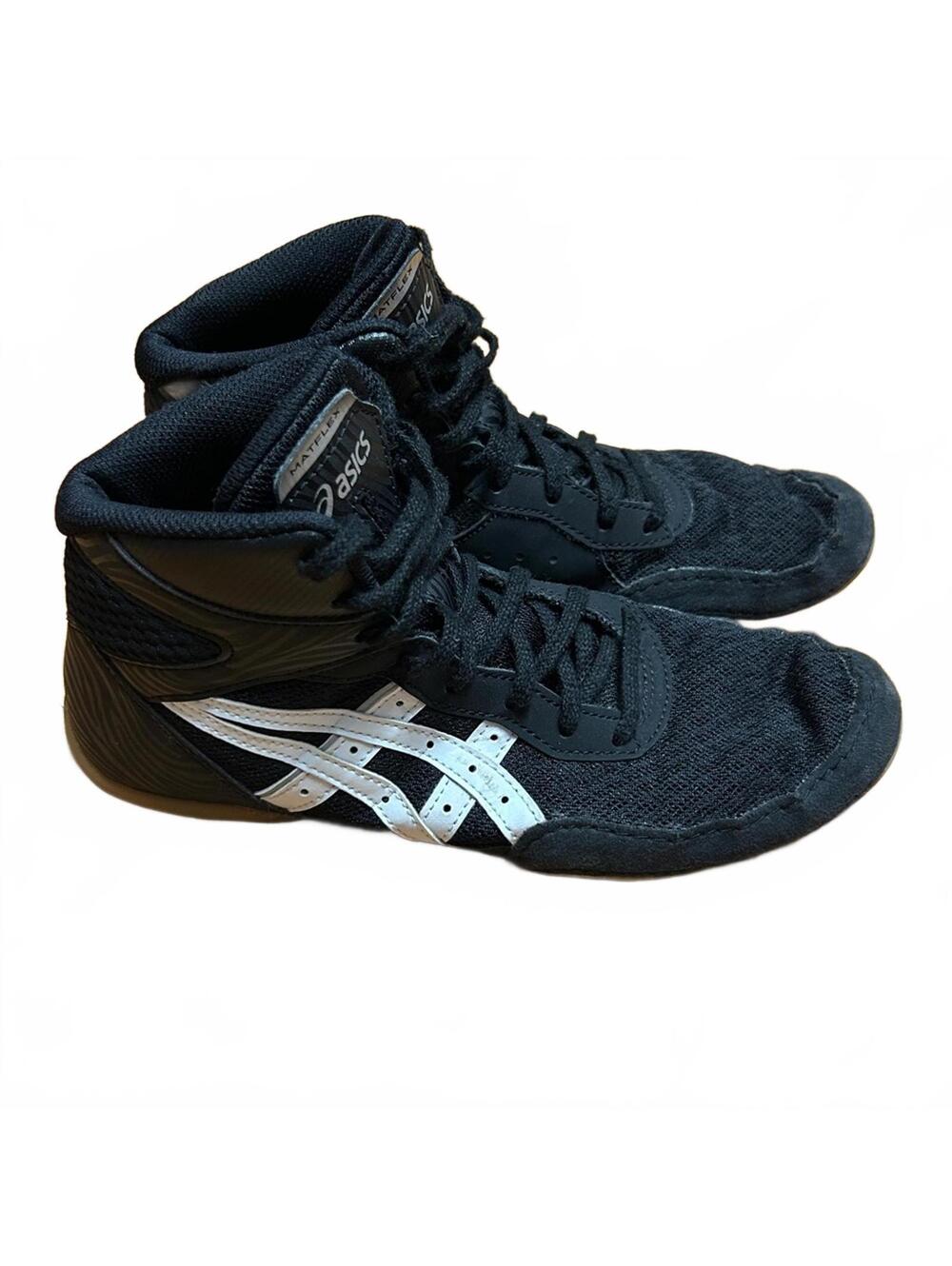 ASICS Kids' Matflex Wrestling Shoes | Lace Up Black | Size 5